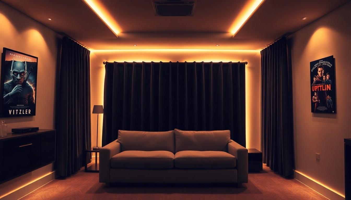 small home theater lighting